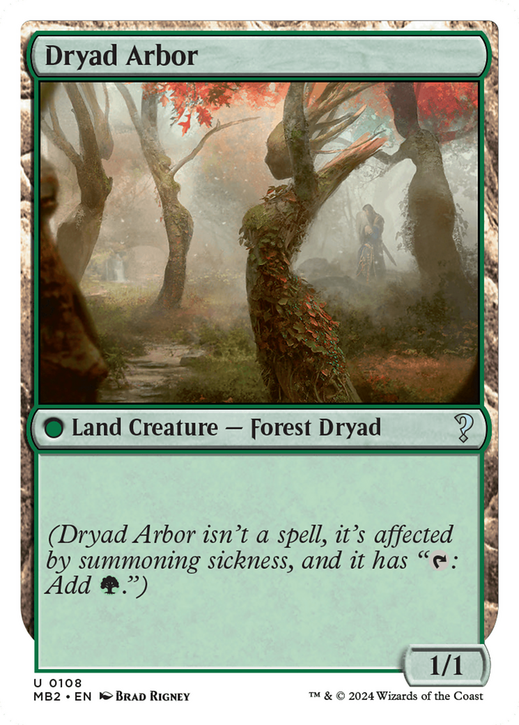 Dryad Arbor (White Border) [Mystery Booster 2] | Fandemonia Ltd