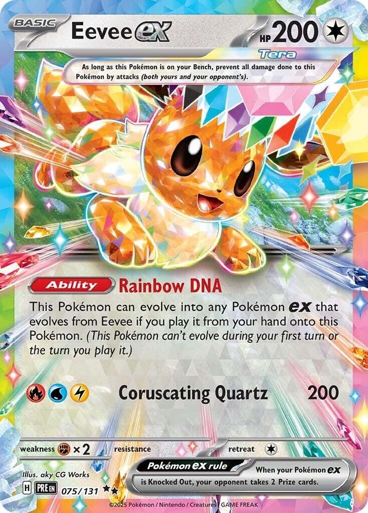 Eevee ex (075/131) [Scarlet & Violet: Prismatic Evolutions] | Fandemonia Ltd