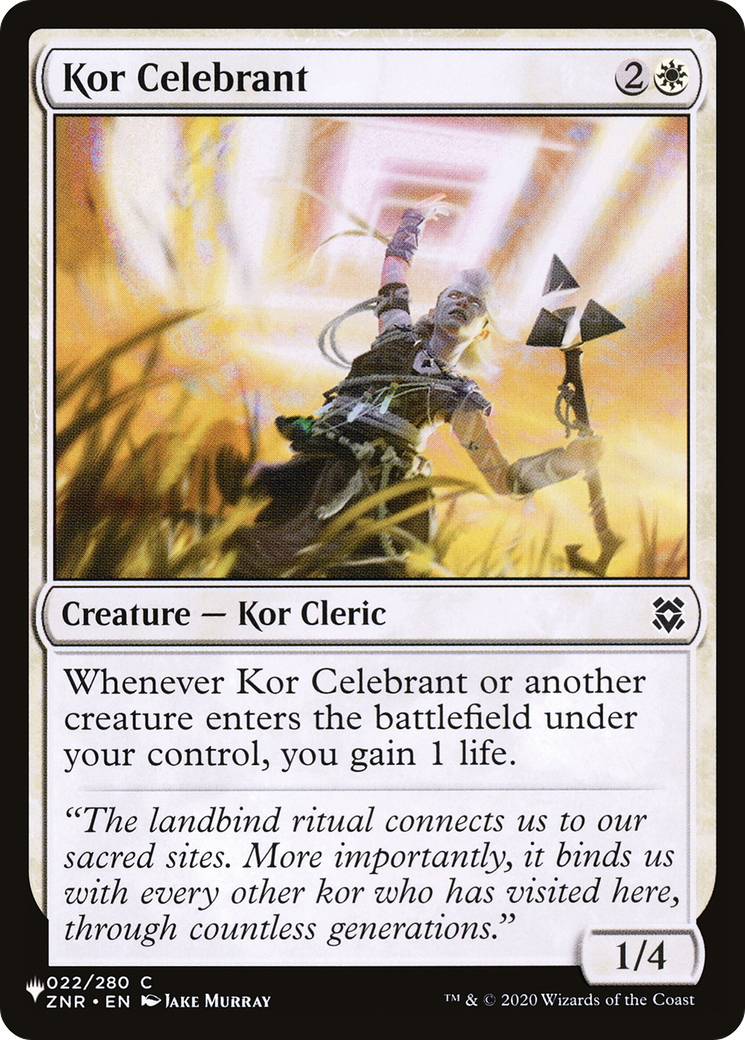 Kor Celebrant [The List Reprints] | Fandemonia Ltd