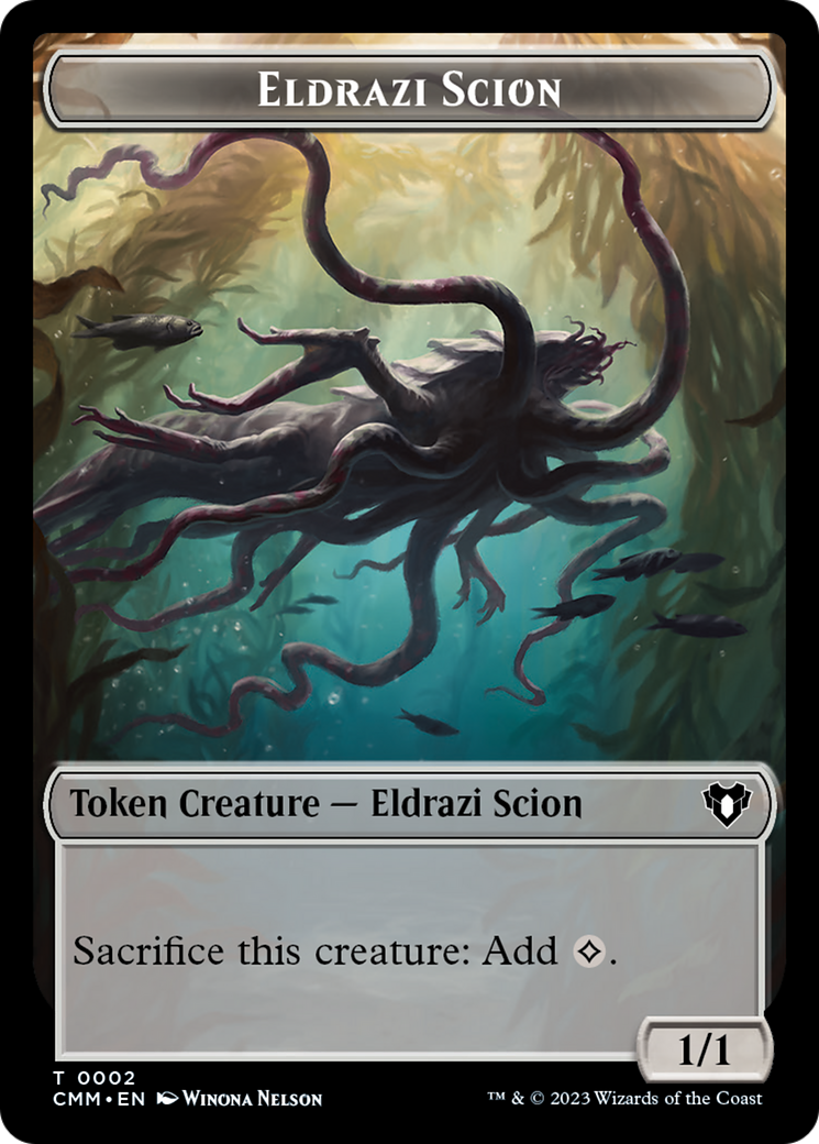 Eldrazi Scion // Spider Double-Sided Token [Commander Masters Tokens] | Fandemonia Ltd