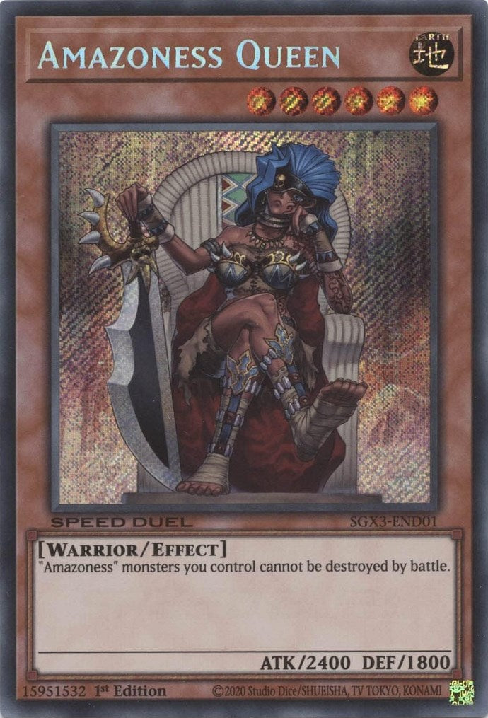 Amazoness Queen [SGX3-END01] Secret Rare | Fandemonia Ltd