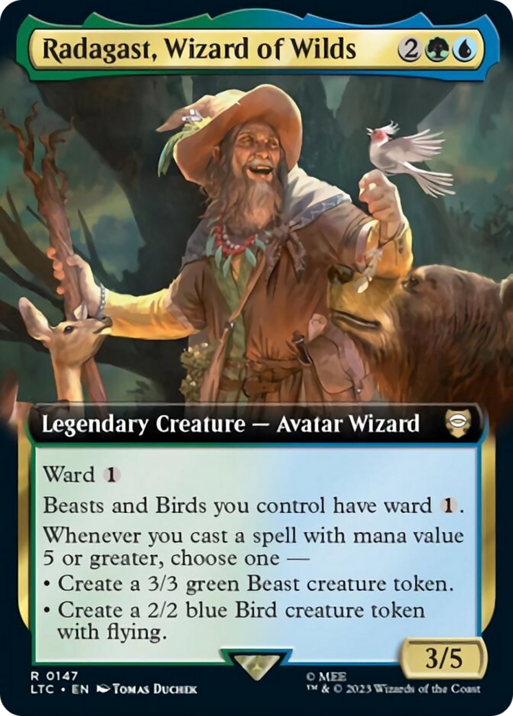 Radagast, Wizard of Wilds (Extended Art) [The Lord of the Rings: Tales of Middle-Earth Commander] | Fandemonia Ltd