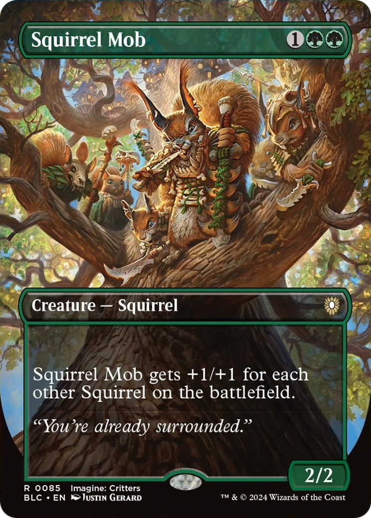 Squirrel Mob (Borderless) [Bloomburrow Commander] | Fandemonia Ltd