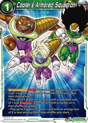 Cooler's Armored Squadron (BT17-078) [Ultimate Squad] | Fandemonia Ltd