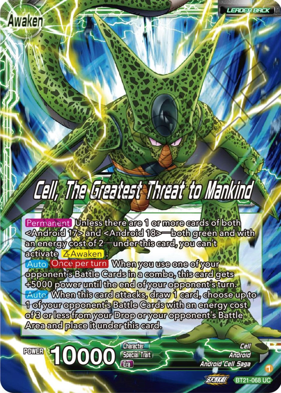 Cell // Cell, The Greatest Threat to Mankind (BT21-068) [Wild Resurgence] | Fandemonia Ltd