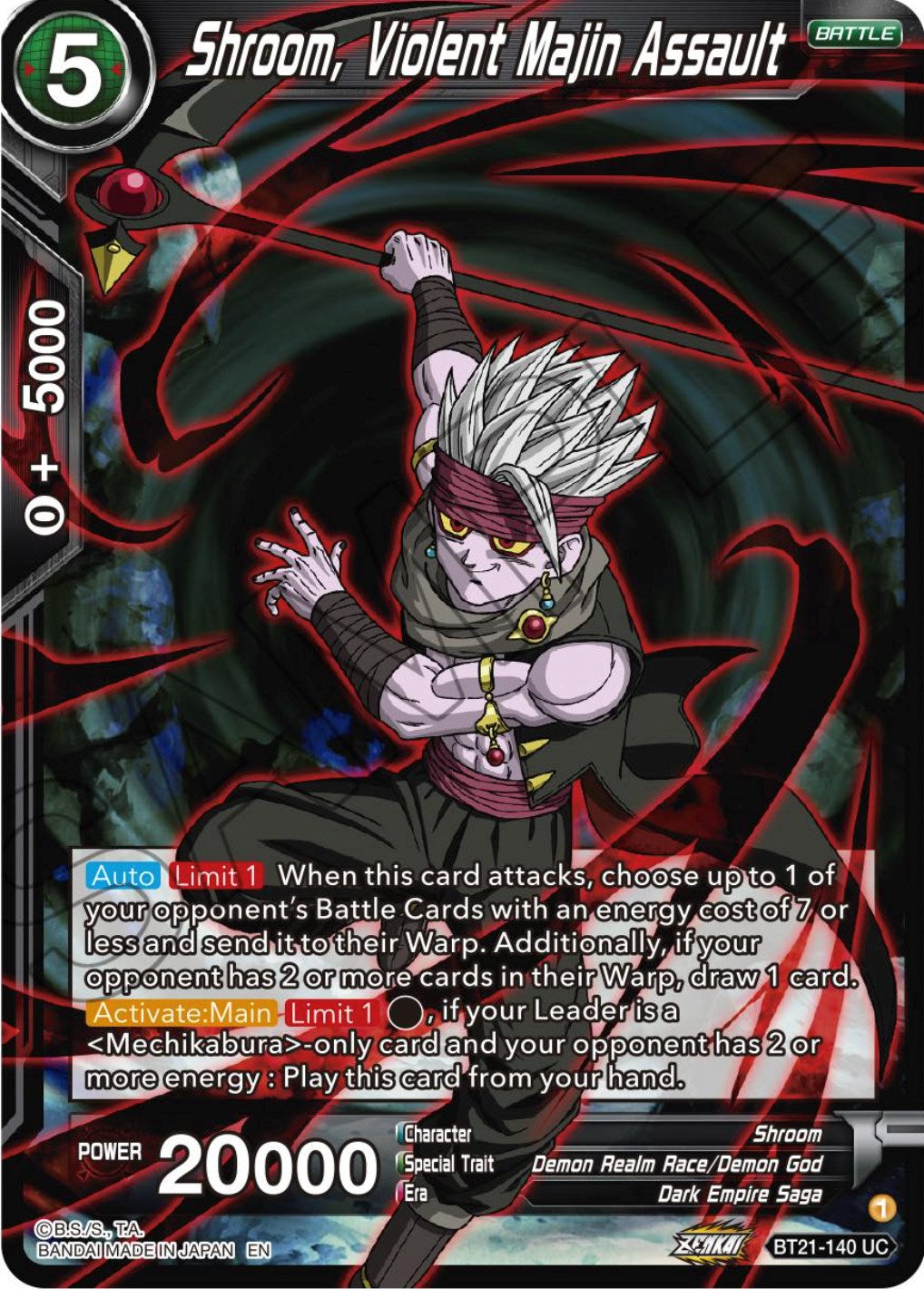 Shroom, Violent Majin Assault (BT21-140) [Wild Resurgence] | Fandemonia Ltd