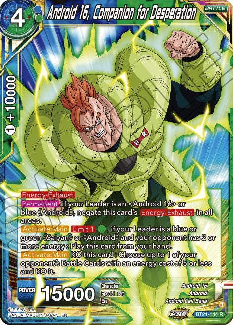 Android 16, Companion for Desperation (BT21-144) [Wild Resurgence] | Fandemonia Ltd