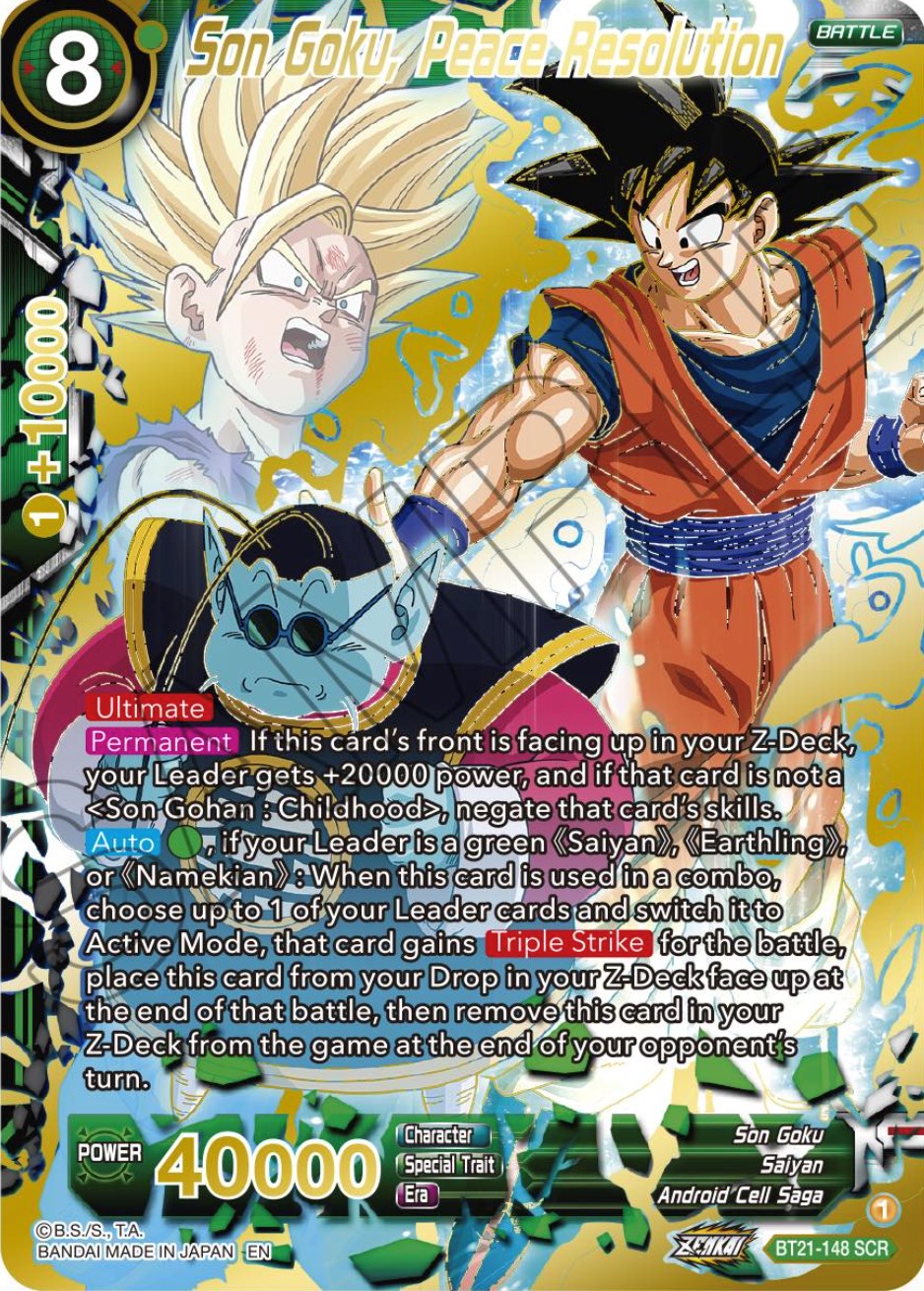 Son Goku, Peace Resolution (BT21-148) [Wild Resurgence] | Fandemonia Ltd