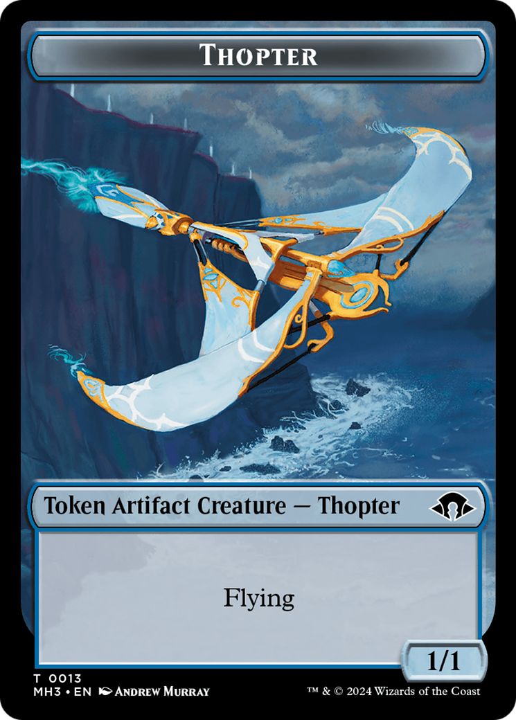 Phyrexian Germ // Thopter Double-Sided Token [Modern Horizons 3 Tokens] | Fandemonia Ltd