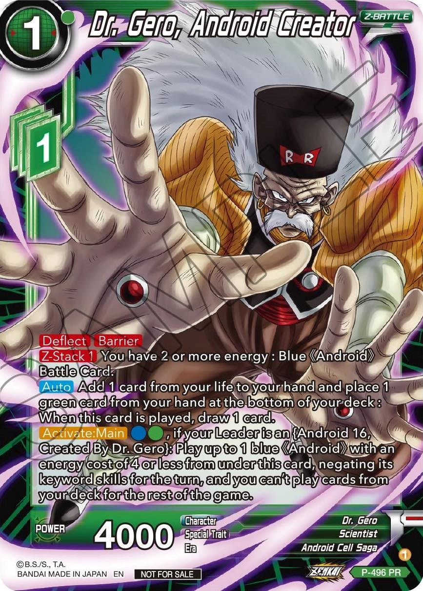 Dr. Gero, Android Creator (P-496) [Promotion Cards] | Fandemonia Ltd