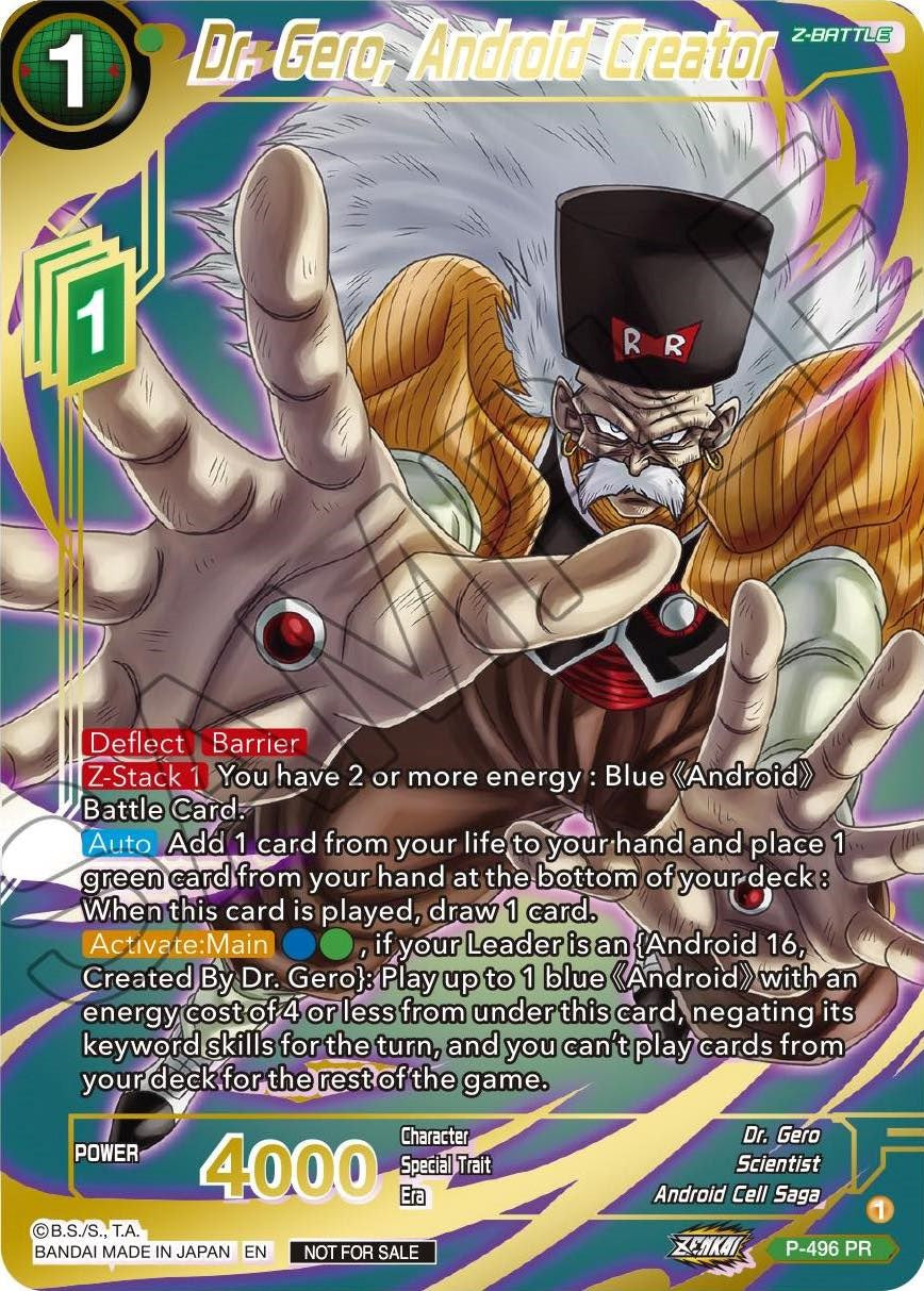 Dr. Gero, Android Creator (Gold Stamped) (P-496) [Promotion Cards] | Fandemonia Ltd