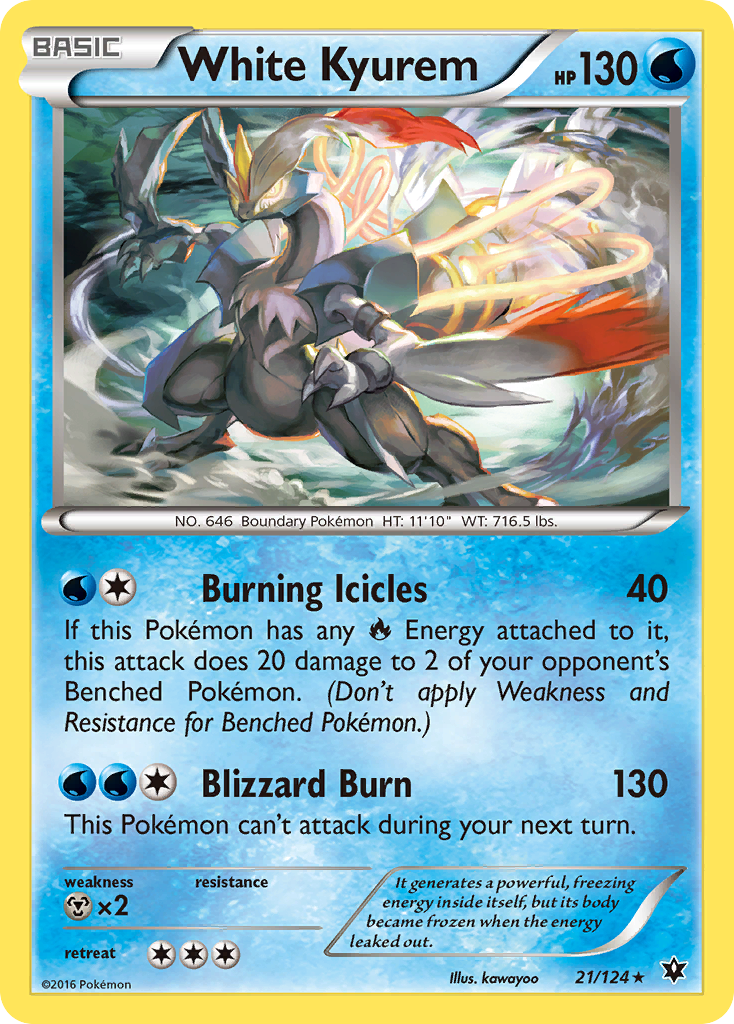 White Kyurem (21/124) [XY: Fates Collide] | Fandemonia Ltd