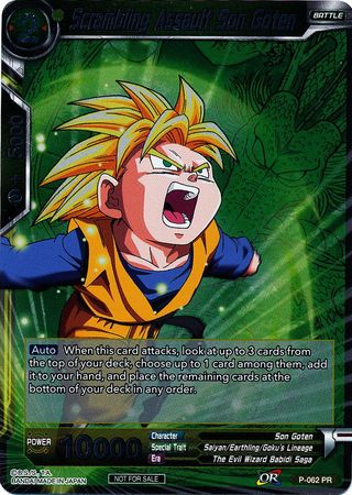 Scrambling Assault Son Goten (Event Pack 2 - 2018) (P-062_PR) [Promotion Cards] | Fandemonia Ltd