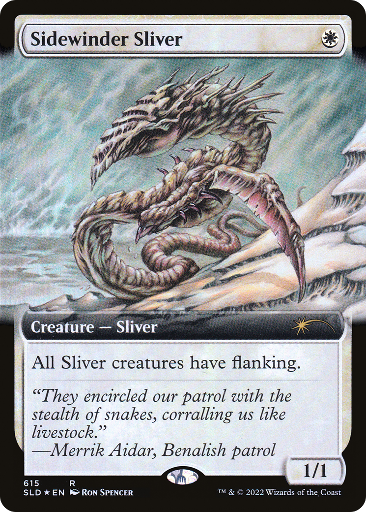 Sidewinder Sliver (Extended Art) [Secret Lair Drop Promos] | Fandemonia Ltd