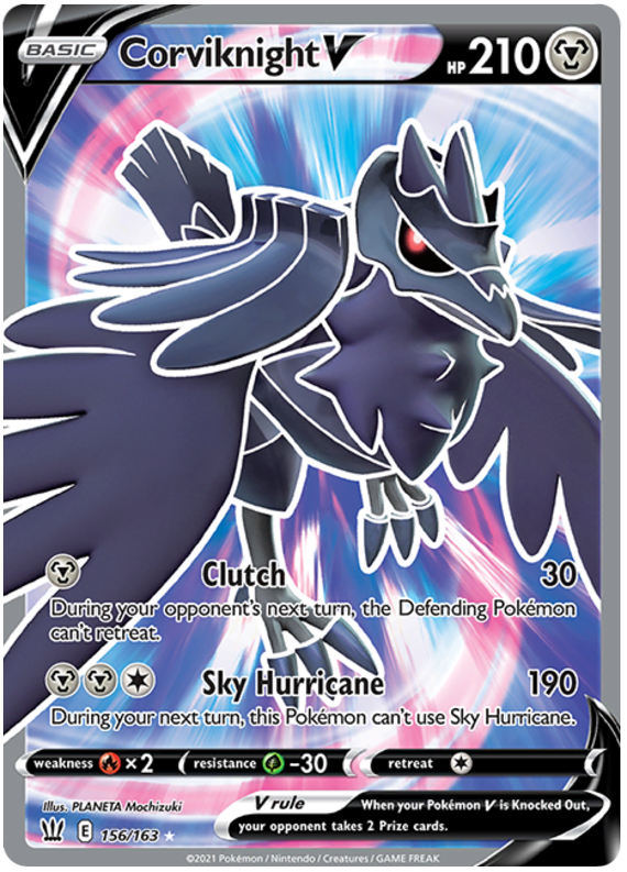 Corviknight V (156/163) [Sword & Shield: Battle Styles] | Fandemonia Ltd