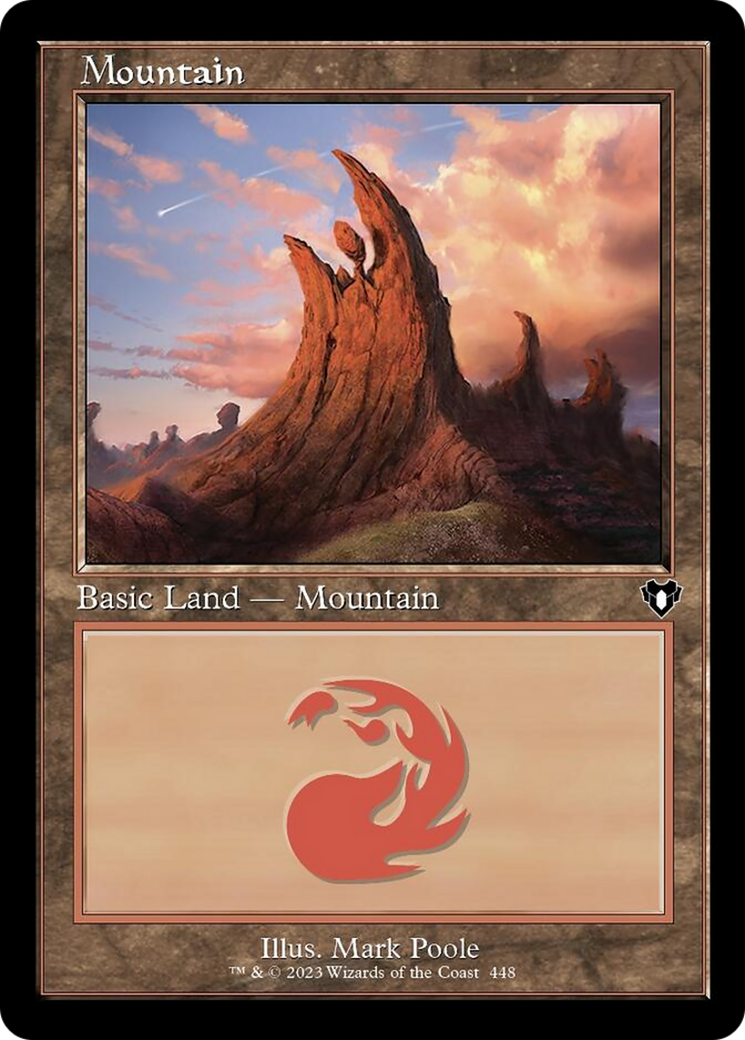 Mountain (448) (Retro) [Commander Masters] | Fandemonia Ltd