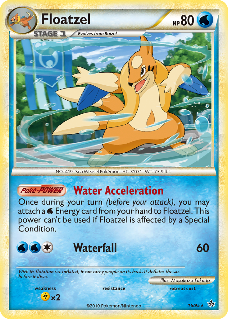 Floatzel (16/95) [HeartGold & SoulSilver: Unleashed] | Fandemonia Ltd