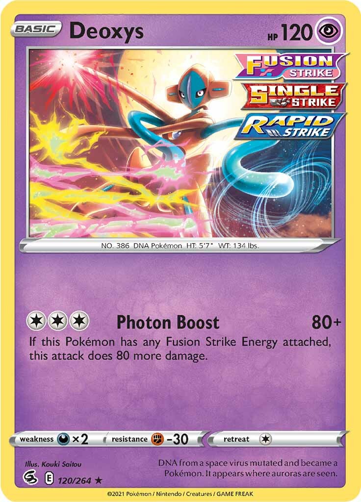 Deoxys (120/264) [Sword & Shield: Fusion Strike] | Fandemonia Ltd