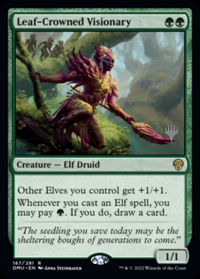 Leaf-Crowned Visionary (Promo Pack) [Dominaria United Promos] | Fandemonia Ltd