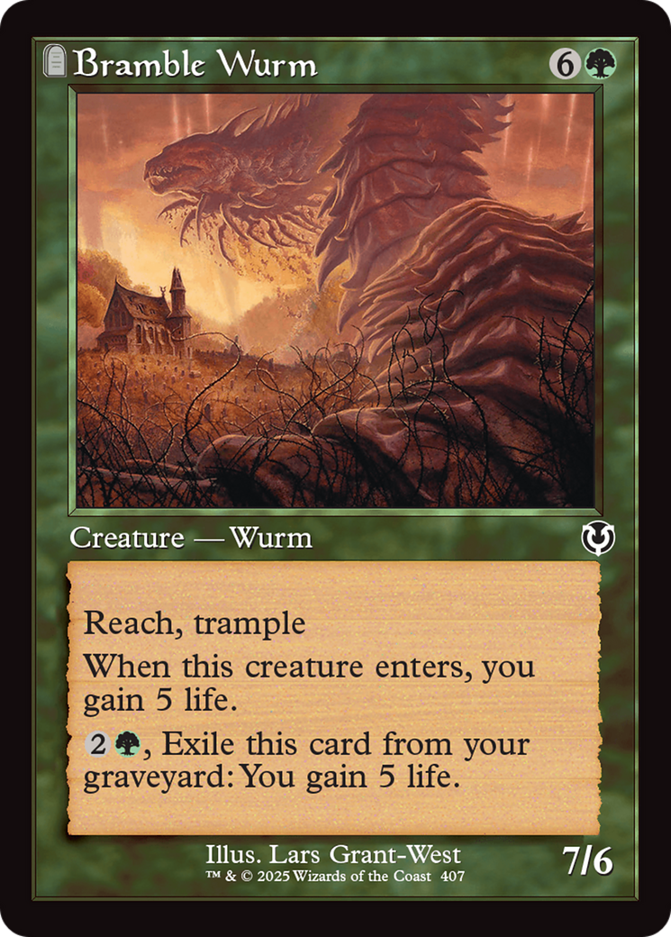 Bramble Wurm (Retro Frame) [Innistrad Remastered] | Fandemonia Ltd