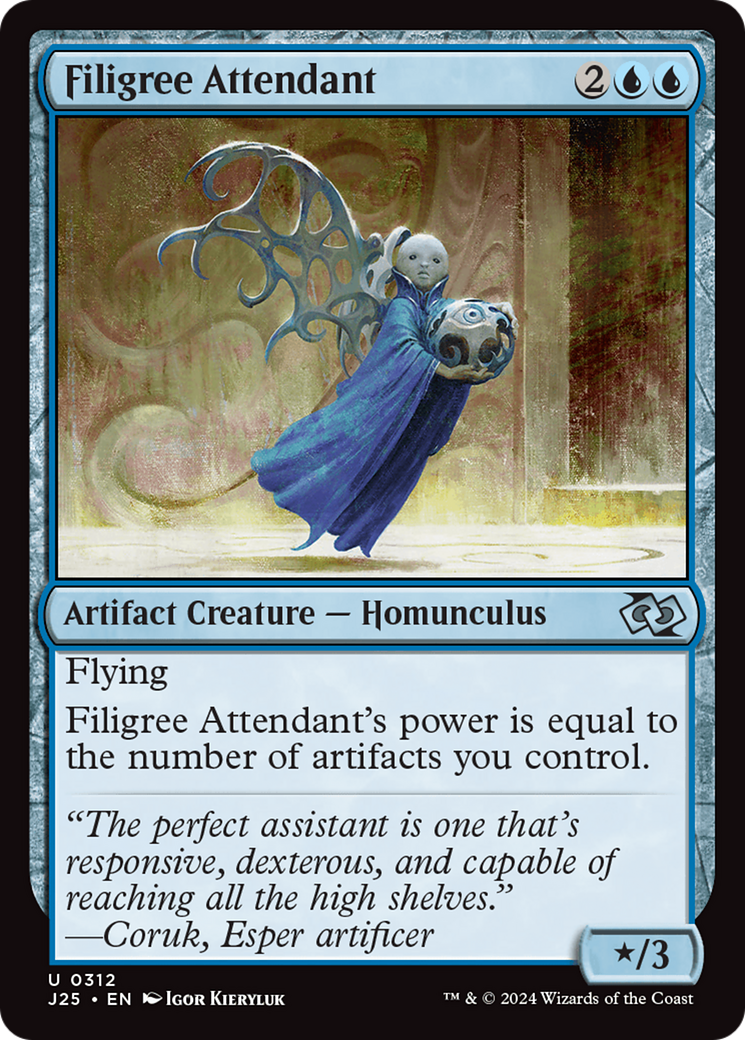 Filigree Attendant [Foundations Jumpstart] | Fandemonia Ltd