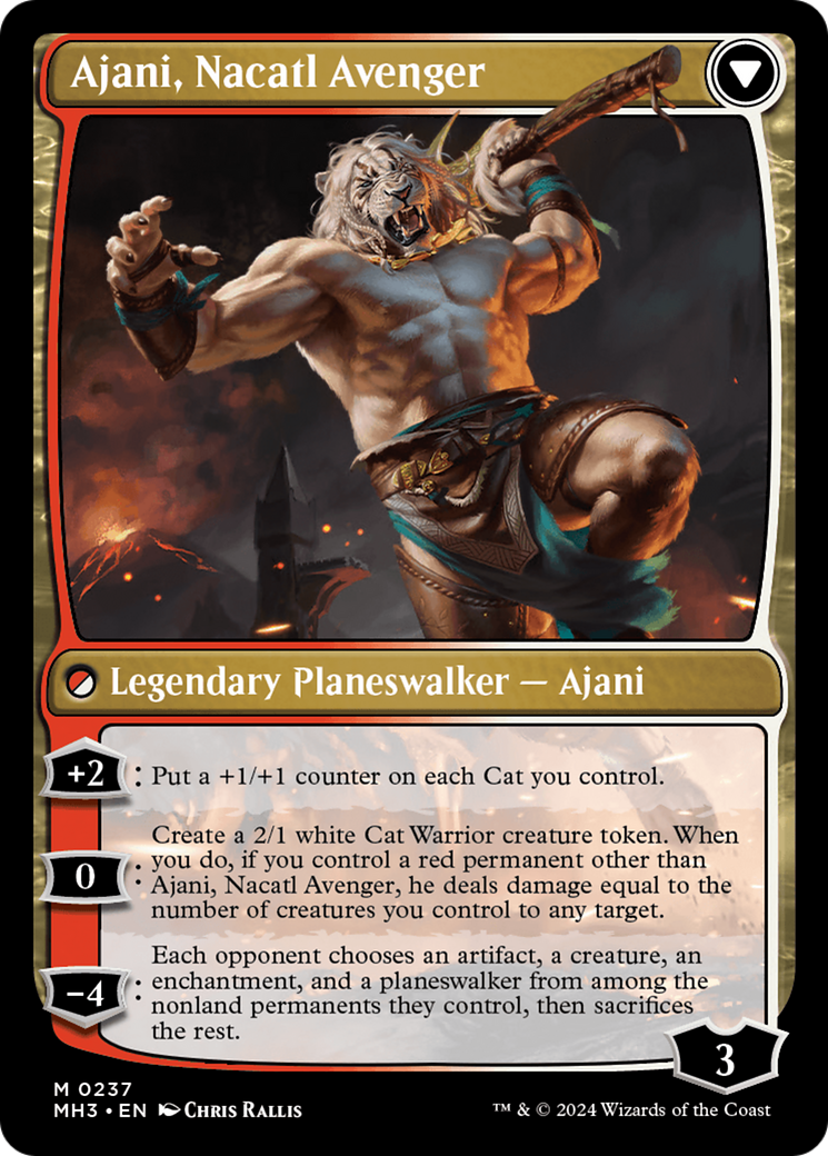 Ajani, Nacatl Pariah // Ajani, Nacatl Avenger [Modern Horizons 3] | Fandemonia Ltd