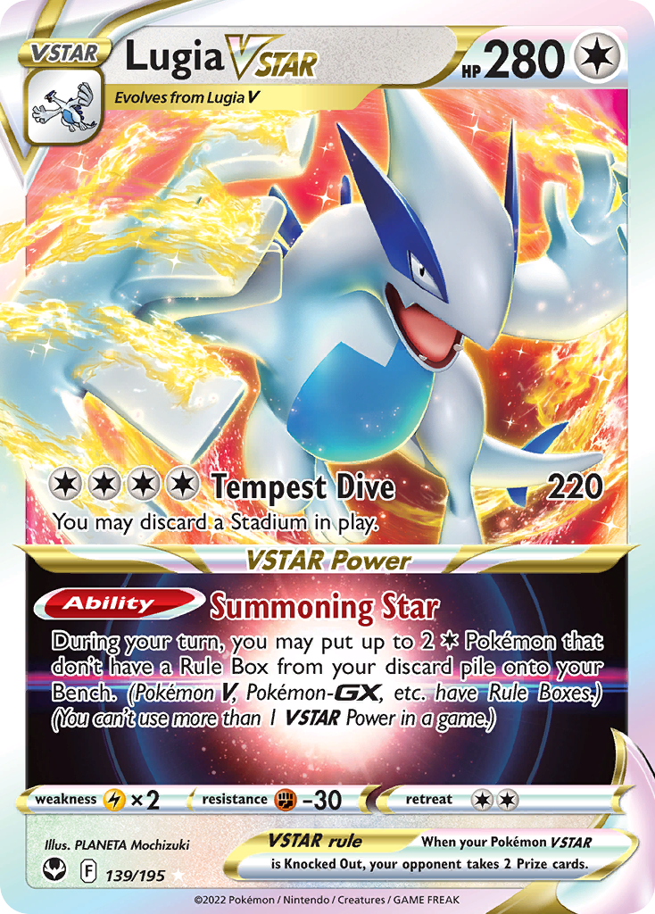 Lugia VSTAR (139/195) (Jumbo Card) [Sword & Shield: Silver Tempest] | Fandemonia Ltd