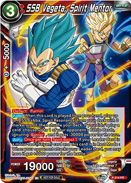 SSB Vegeta, Spirit Mentor (P-314) [Tournament Promotion Cards] | Fandemonia Ltd