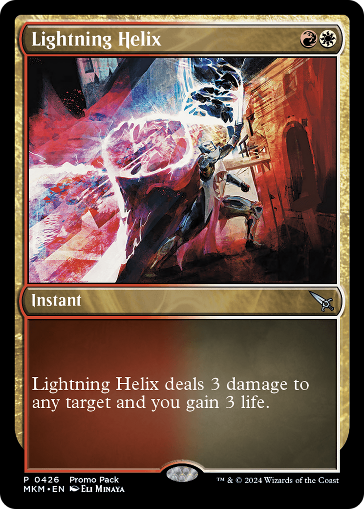 Lightning Helix (Promo Pack) [Murders at Karlov Manor Promos] | Fandemonia Ltd