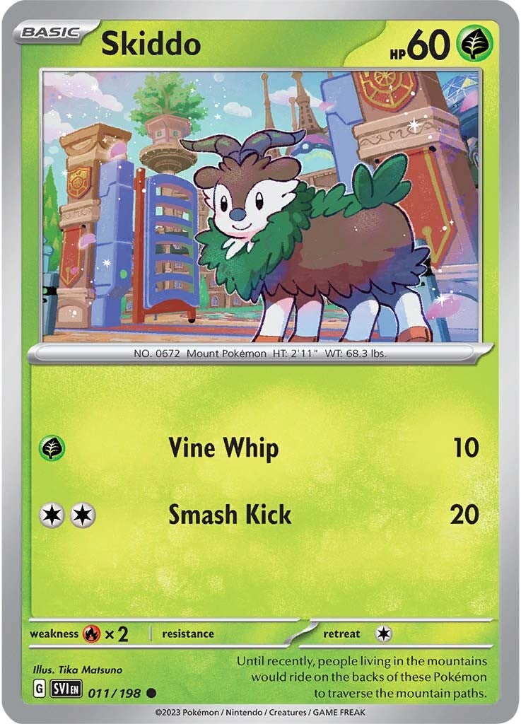 Skiddo (011/198) [Scarlet & Violet: Base Set] | Fandemonia Ltd