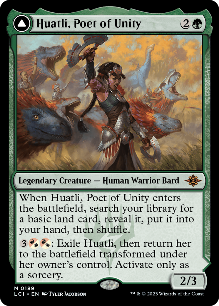 Huatli, Poet of Unity // Roar of the Fifth People [The Lost Caverns of Ixalan] | Fandemonia Ltd