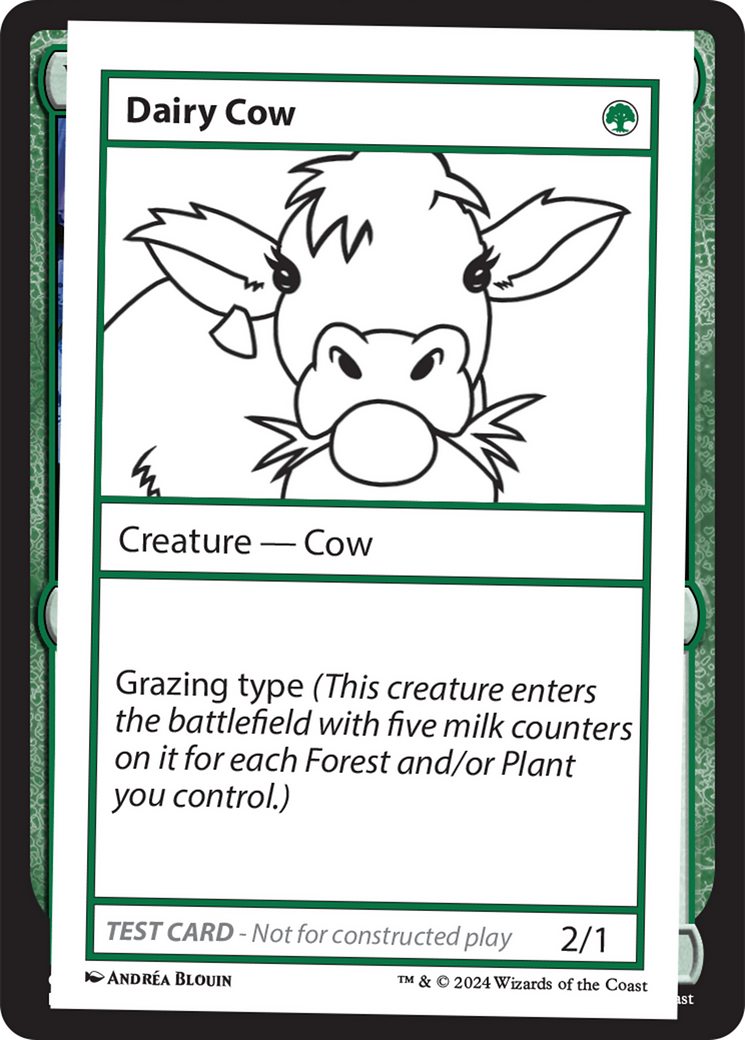 Dairy Cow [Mystery Booster 2 Playtest Cards] | Fandemonia Ltd