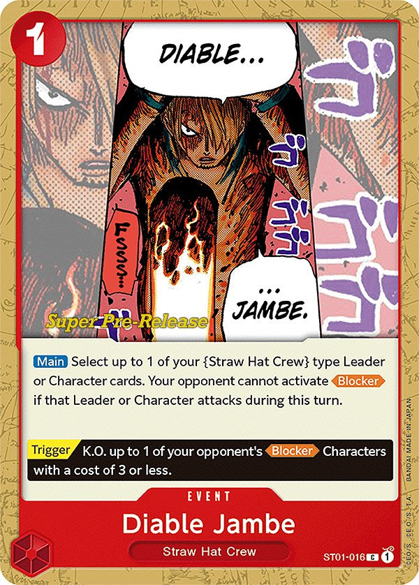 Diable Jambe [Super Pre-Release Starter Deck: Straw Hat Crew] | Fandemonia Ltd