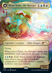 Nicol Bolas, the Ravager // Nicol Bolas, the Arisen (Borderless) [Secret Lair: From Cute to Brute] | Fandemonia Ltd