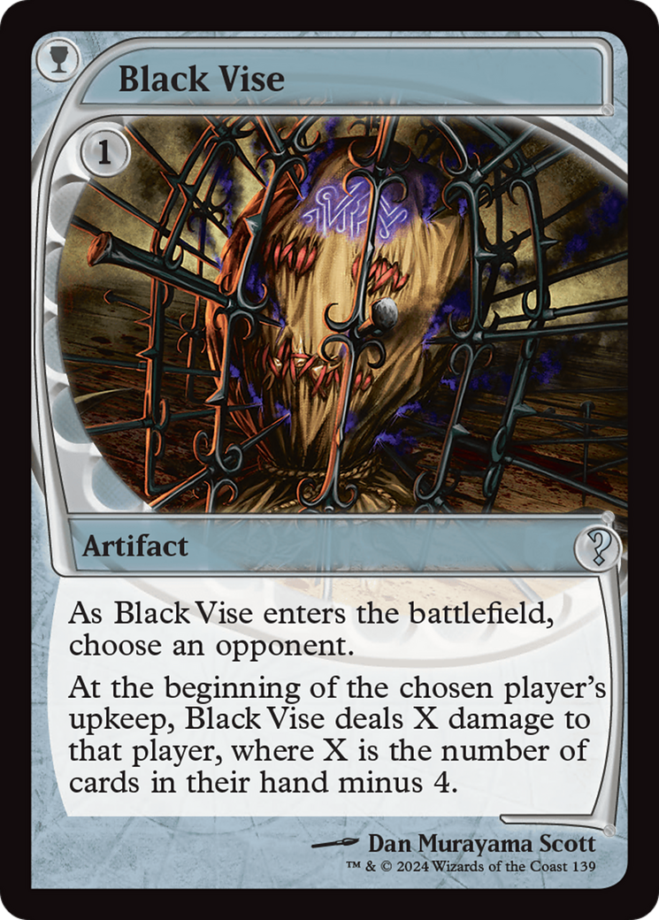 Black Vise (Future Sight) [Mystery Booster 2] | Fandemonia Ltd