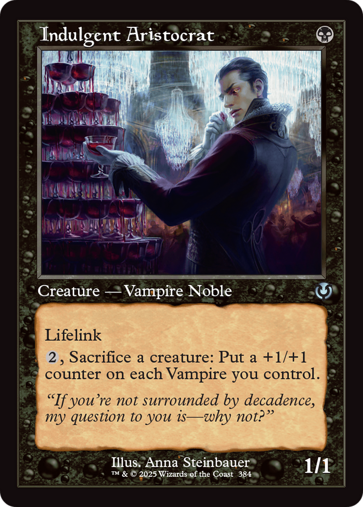 Indulgent Aristocrat (Retro Frame) [Innistrad Remastered] | Fandemonia Ltd