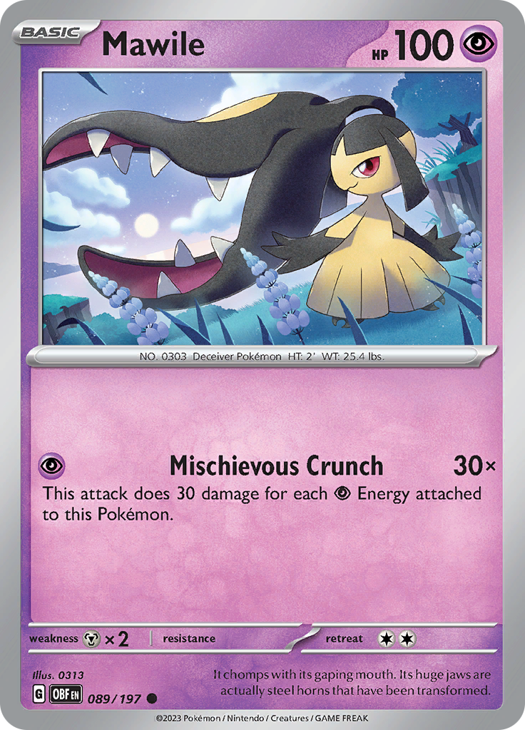 Mawile (089/197) [Scarlet & Violet: Obsidian Flames] | Fandemonia Ltd