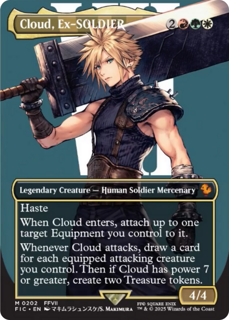 Cloud, Ex-SOLDIER (Borderless) [FINAL FANTASY Commander] | Fandemonia Ltd