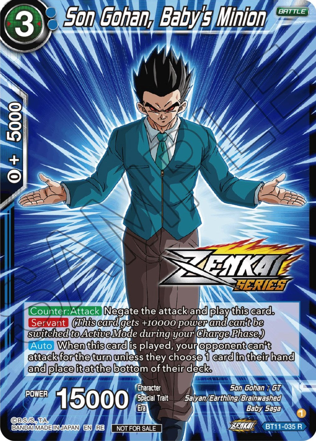 Son Gohan, Baby's Minion (Event Pack 12) (BT11-035) [Tournament Promotion Cards] | Fandemonia Ltd