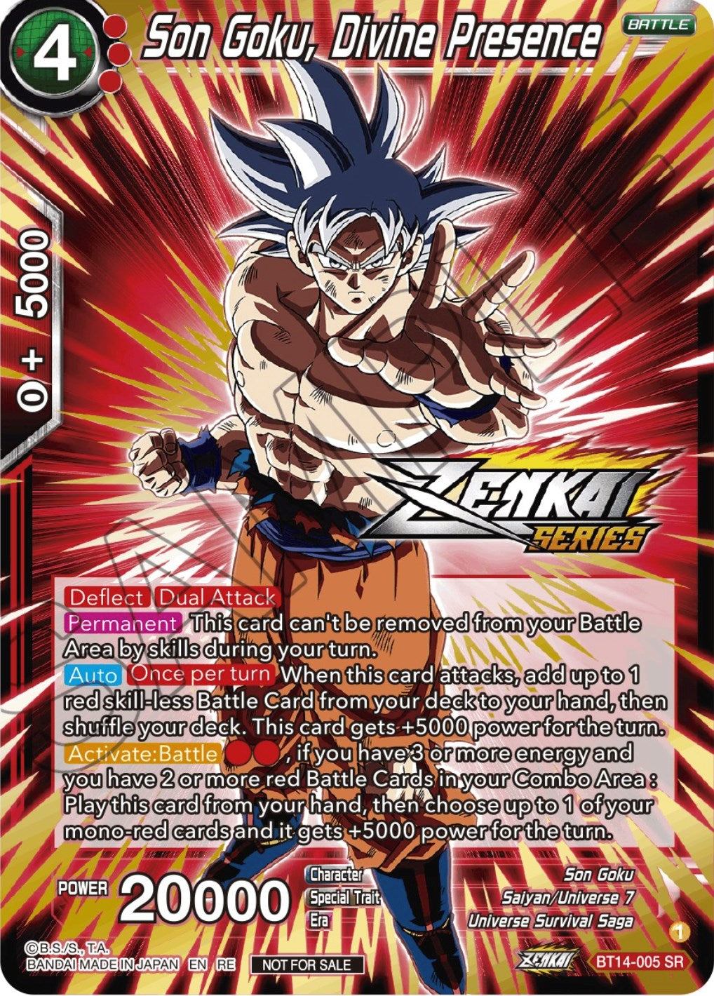 Son Goku, Divine Presence (Event Pack 12) (BT14-005) [Tournament Promotion Cards] | Fandemonia Ltd