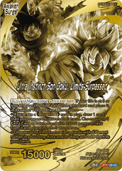 Son Goku // Ultra Instinct Son Goku, Limits Surpassed (Championship 2023 Golden Card Vol.2, Version 2) (BT9-100) [Tournament Promotion Cards] | Fandemonia Ltd