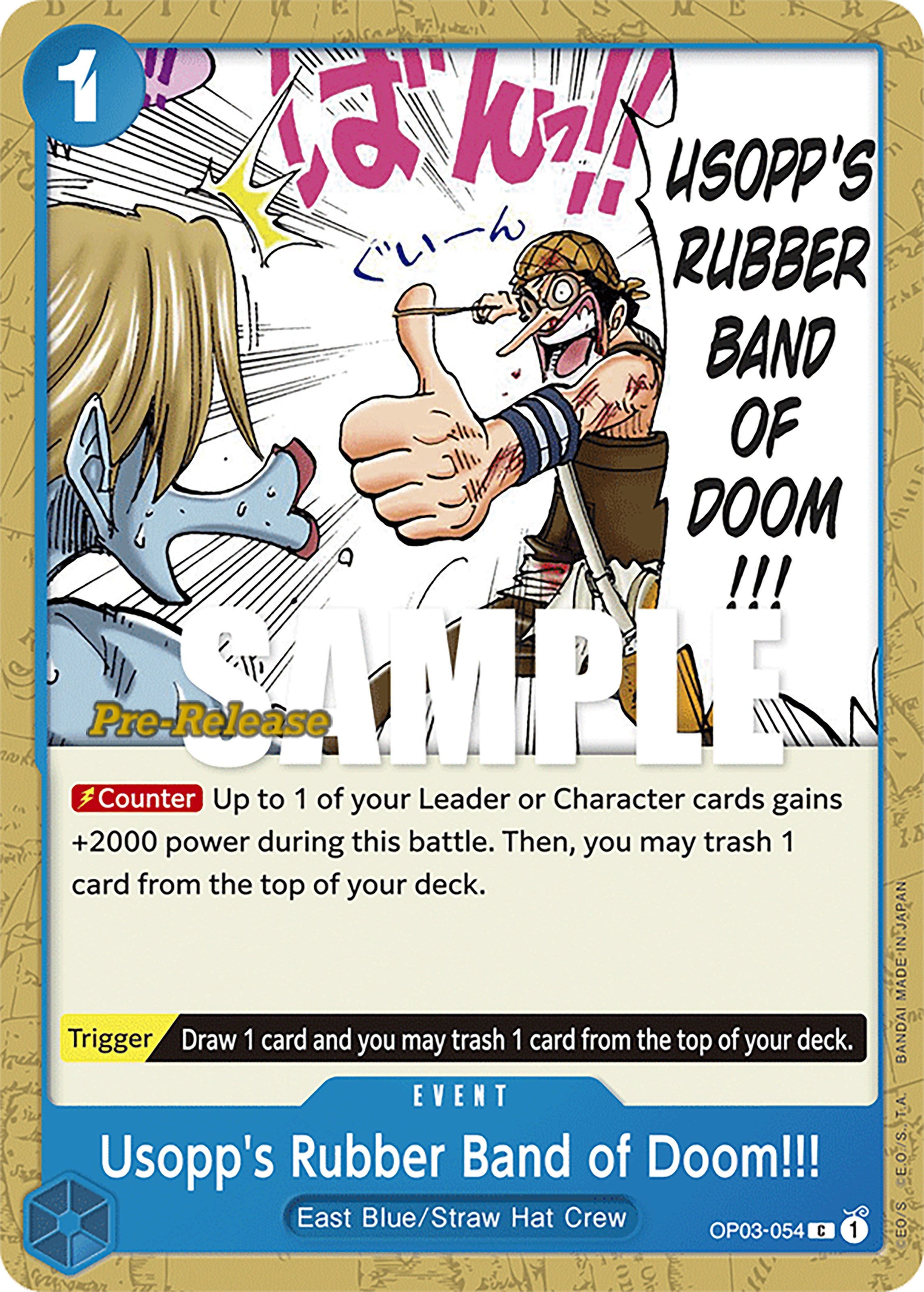 Usopp's Rubber Band of Doom!!! [Pillars of Strength Pre-Release Cards] | Fandemonia Ltd