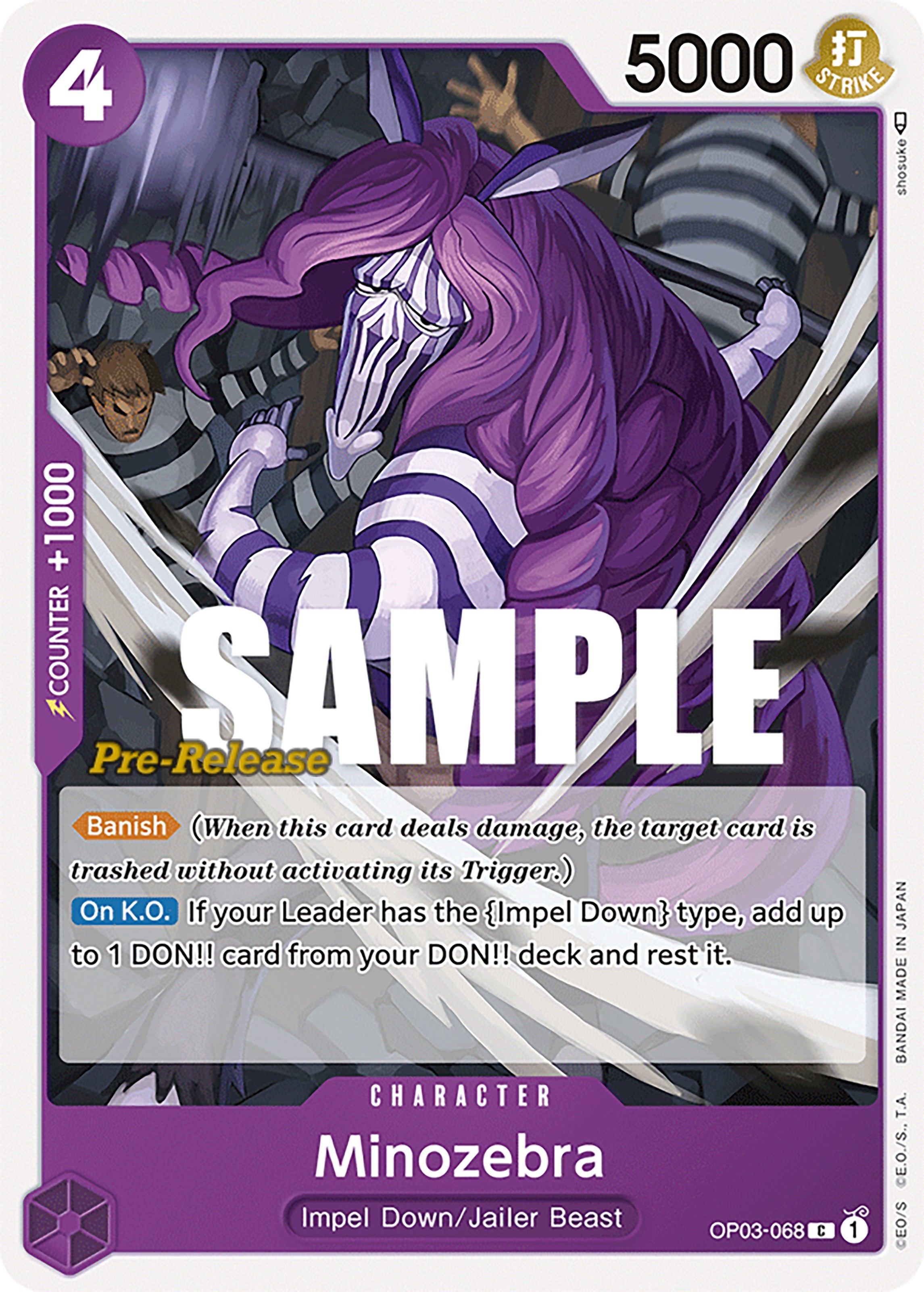 Minozebra [Pillars of Strength Pre-Release Cards] | Fandemonia Ltd