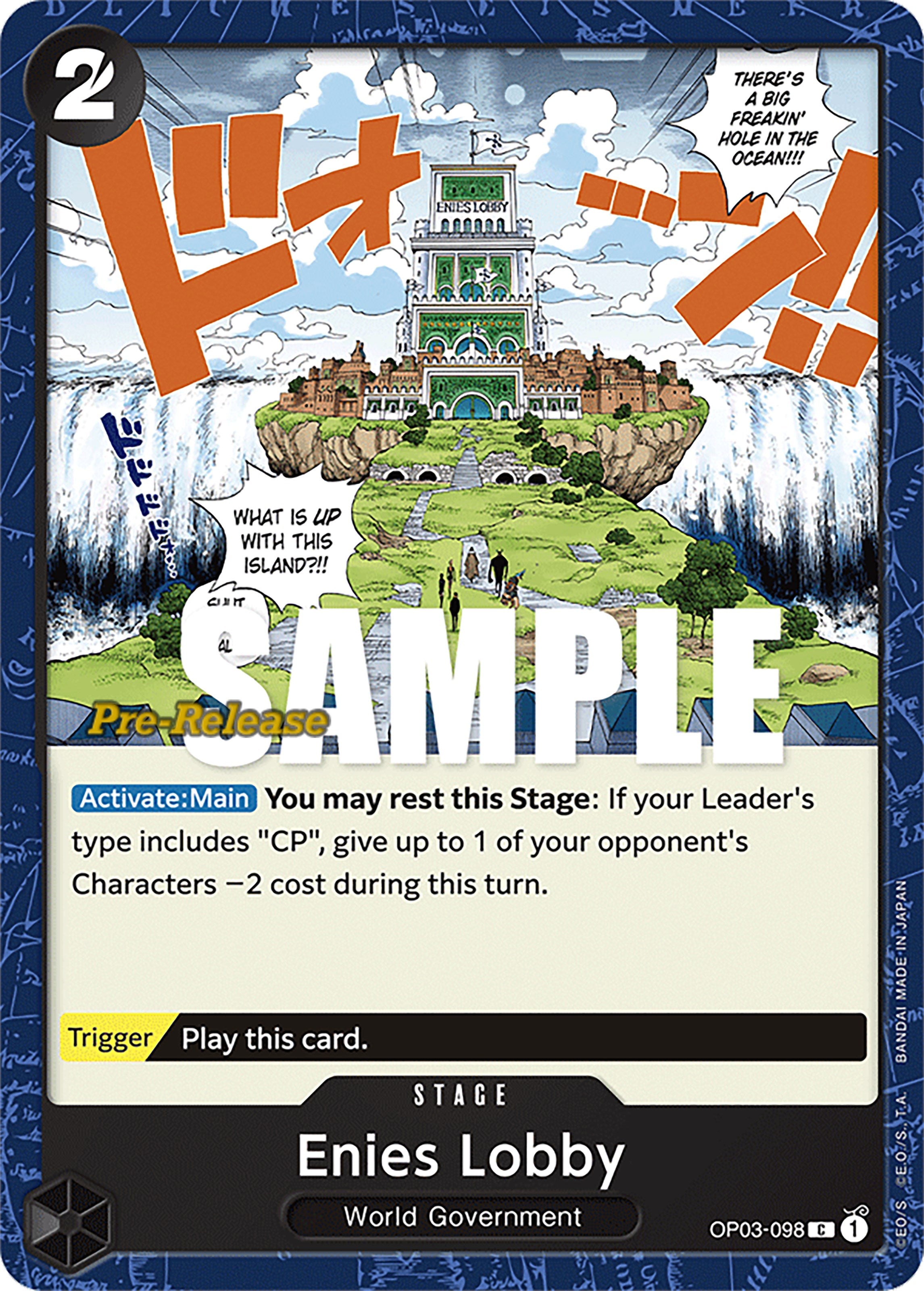Enies Lobby [Pillars of Strength Pre-Release Cards] | Fandemonia Ltd