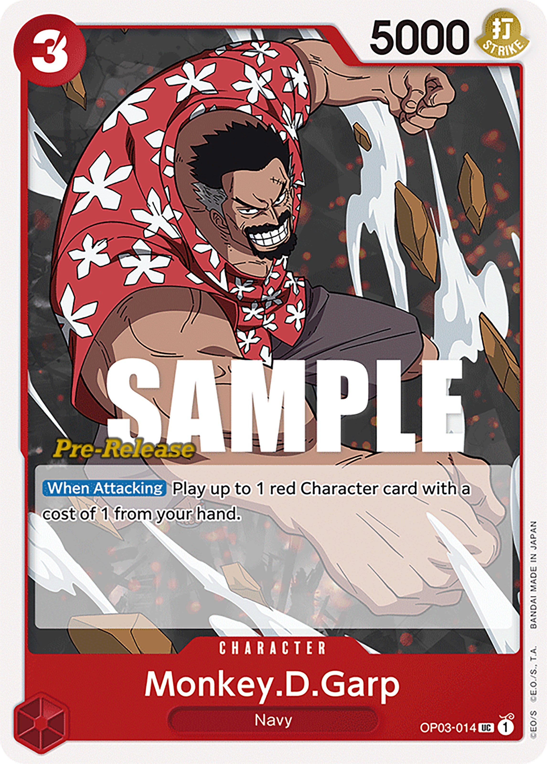 Monkey.D.Garp [Pillars of Strength Pre-Release Cards] | Fandemonia Ltd