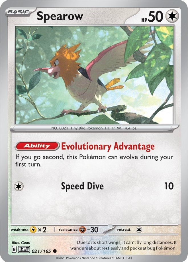 Spearow (021/165) [Scarlet & Violet 151] | Fandemonia Ltd