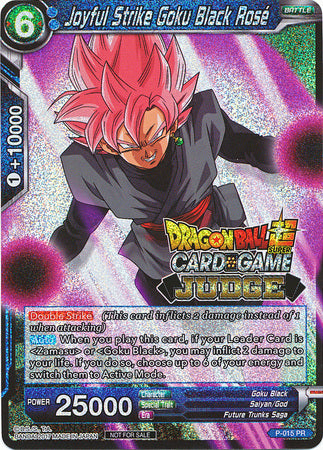 Joyful Strike Goku Black Rose (P-015) [Judge Promotion Cards] | Fandemonia Ltd