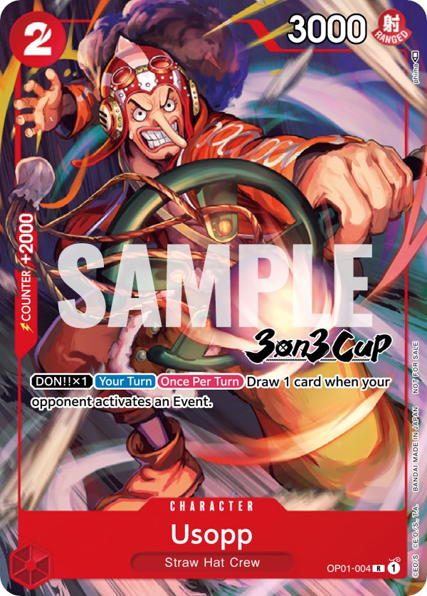 Usopp (3-on-3 Cup) [Participant] [One Piece Promotion Cards] | Fandemonia Ltd