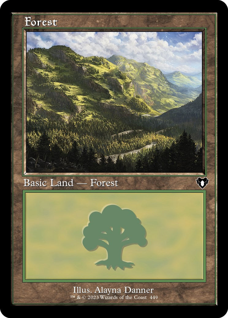 Forest (449) (Retro) [Commander Masters] | Fandemonia Ltd