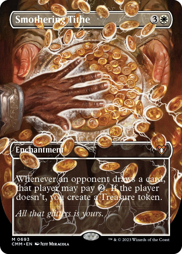 Smothering Tithe (Borderless Alternate Art) [Commander Masters] | Fandemonia Ltd